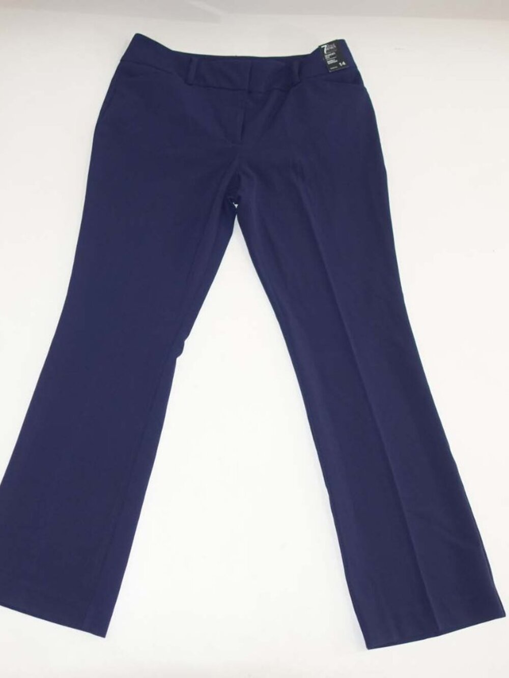 New York & Company Womens Barely Boot Cut Modern Fit Pants Size 14 NWT Navy Blue
